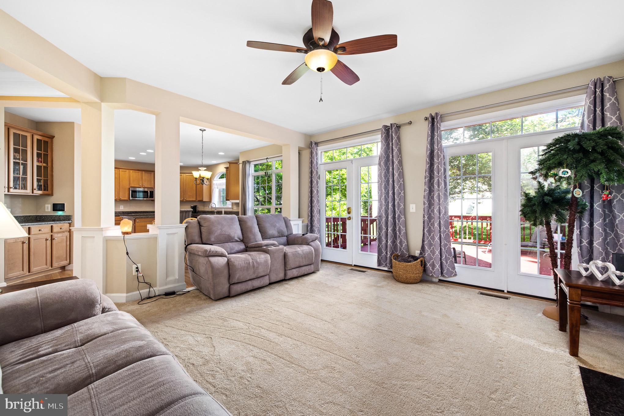 3314 Lady Catherine Circle Triangle, VA 22172 - Photo 10 of 33 French Doors and Transom Windows Frame Backyard