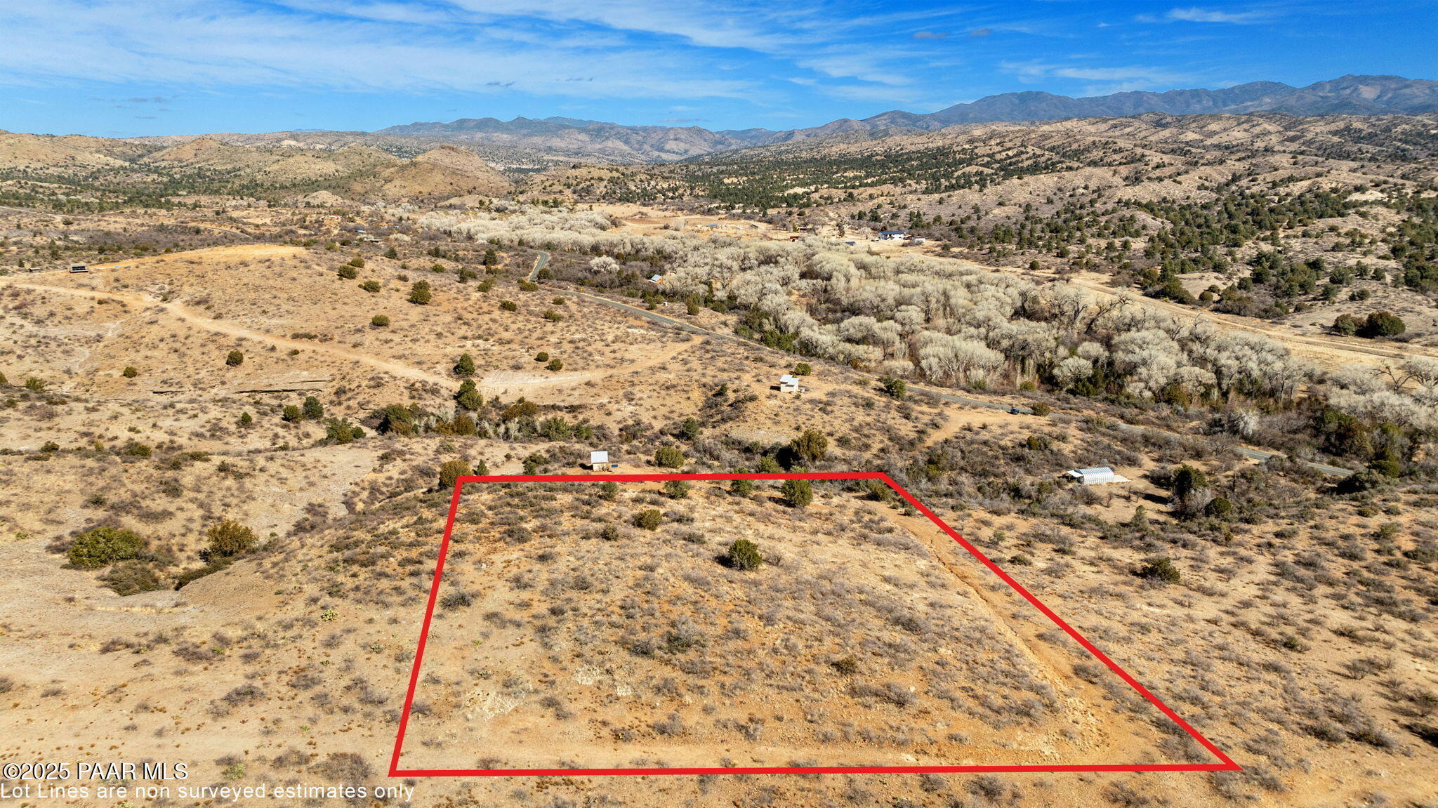 0 South Walnut Grove Road Kirkland, AZ 86332 - Photo 6 of 21 5-Aerial (3) Lot Lines