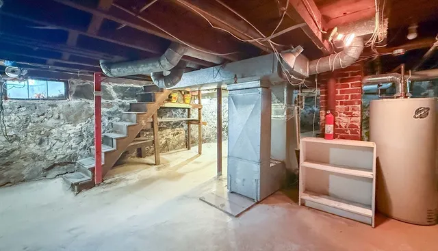 a view of storage and utility room