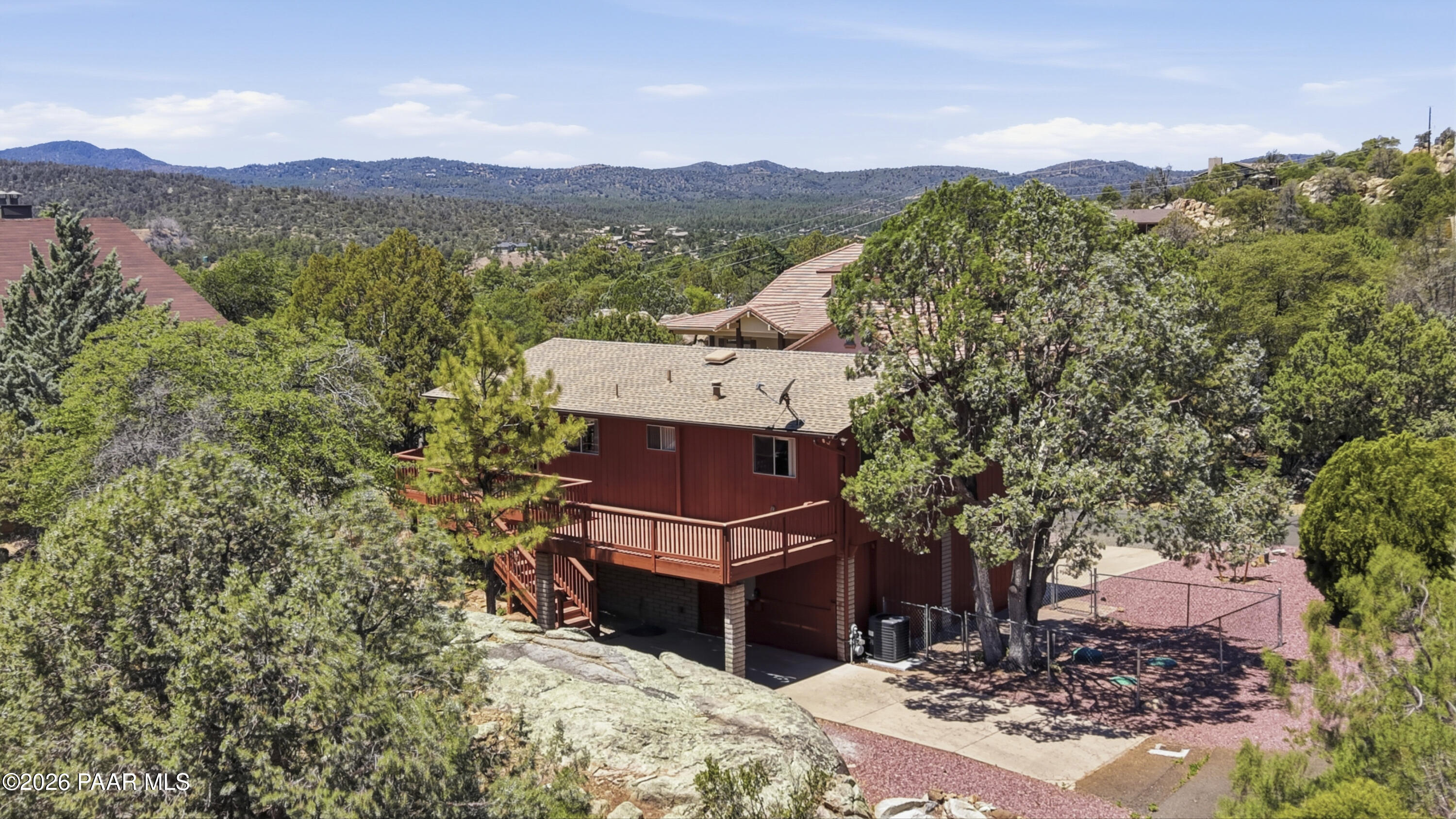 1775 Grandview Road Prescott, AZ 86305 - Photo 30 of 42 a view of a house with a mountain in the background