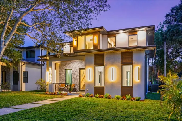front view of house with a yard