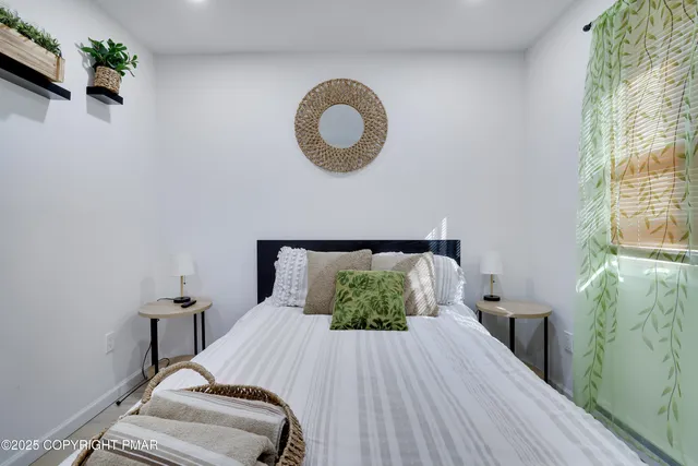 a view of a backyard with sitting area