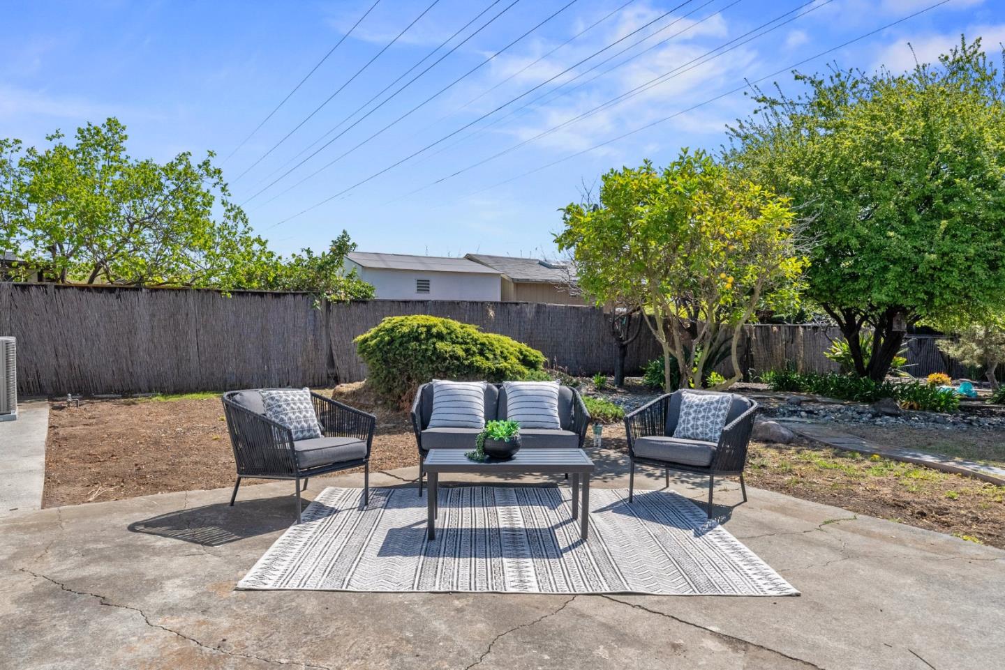 4624 Fuller Street Santa Clara, CA 95054 - Photo 21 of 26 a view of backyard with seating space and trees