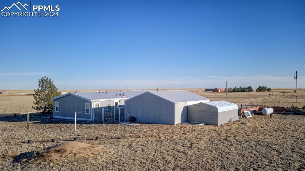 34170 Big Springs Road Yoder, CO 80864 - Photo 5 of 35 a backyard of a house