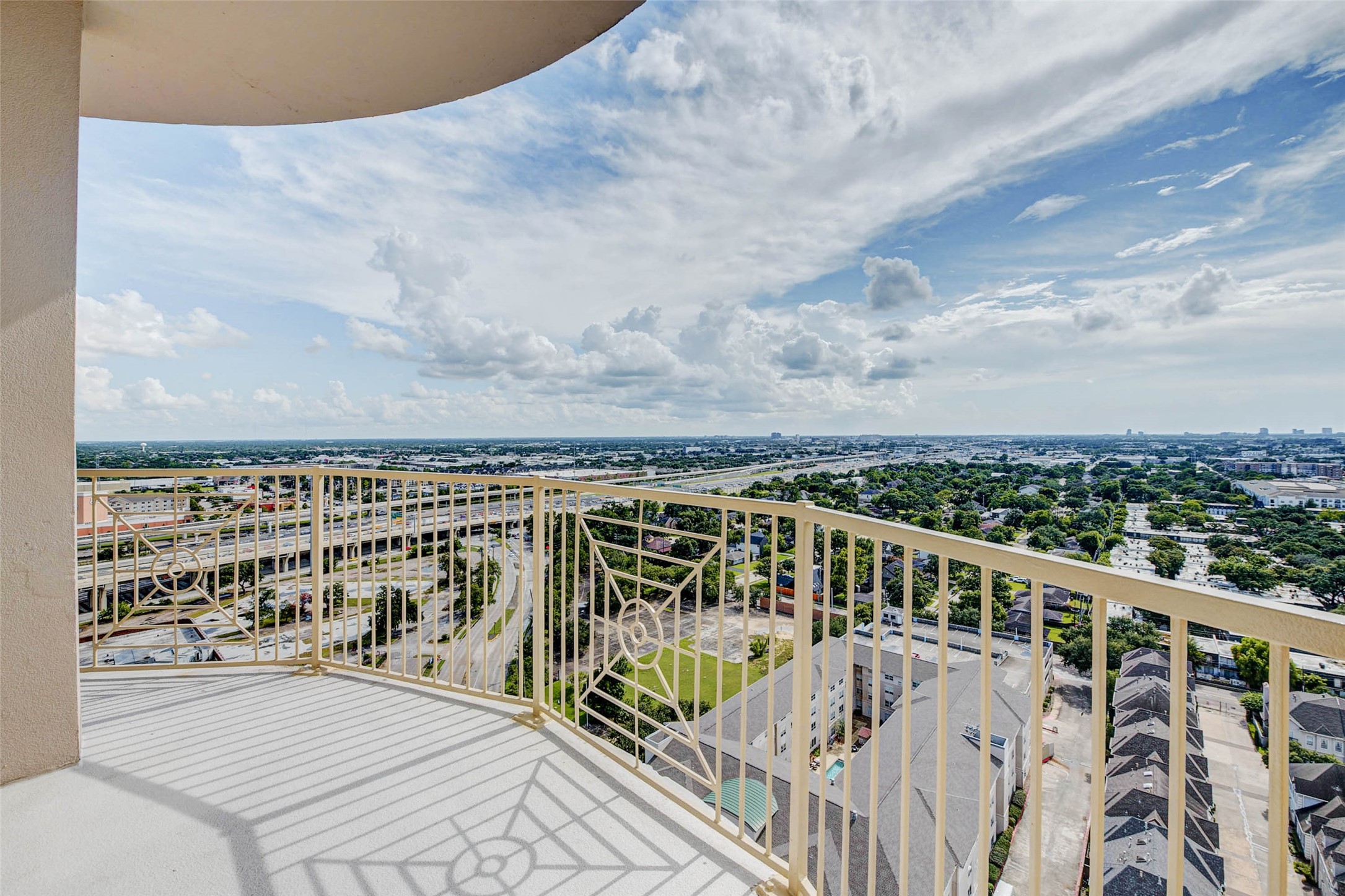 Breathtaking view from the 21st floor balcony