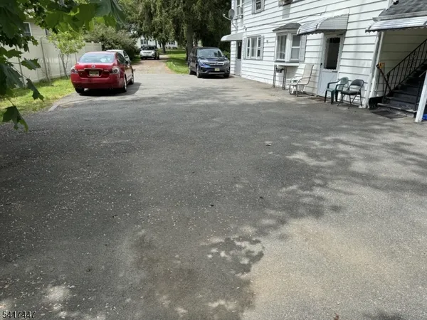 a car parked on the side of a street