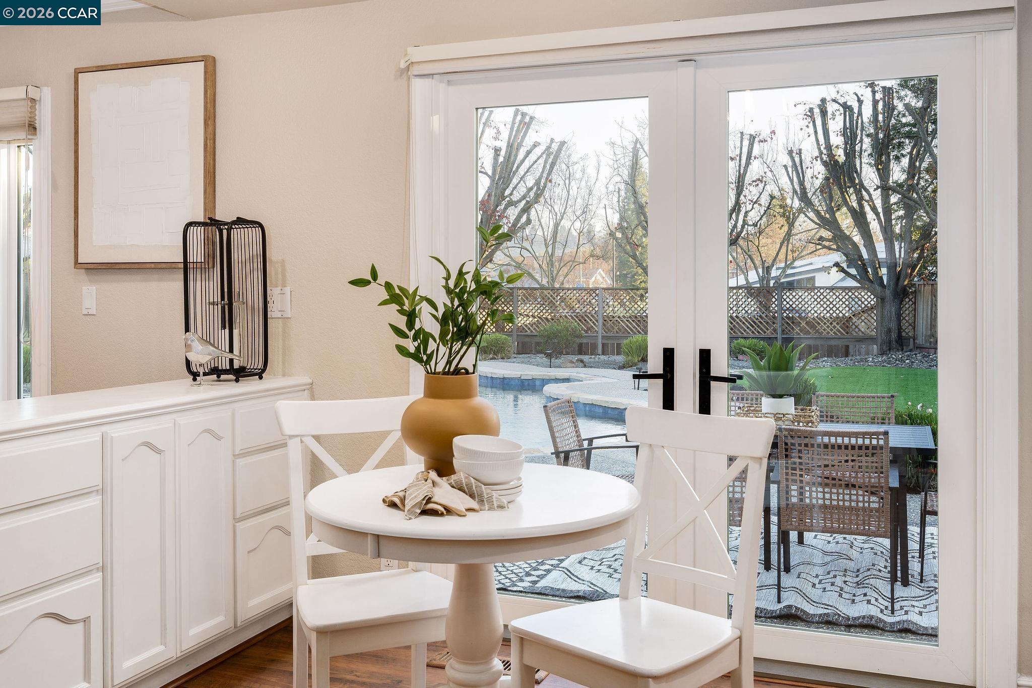 633 Lomond Circle San Ramon, CA 94583 - Photo 14 of 39 a view of a dining room with furniture window and outside view