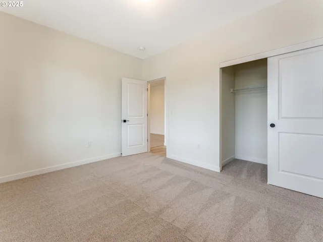 an empty room with an entryway