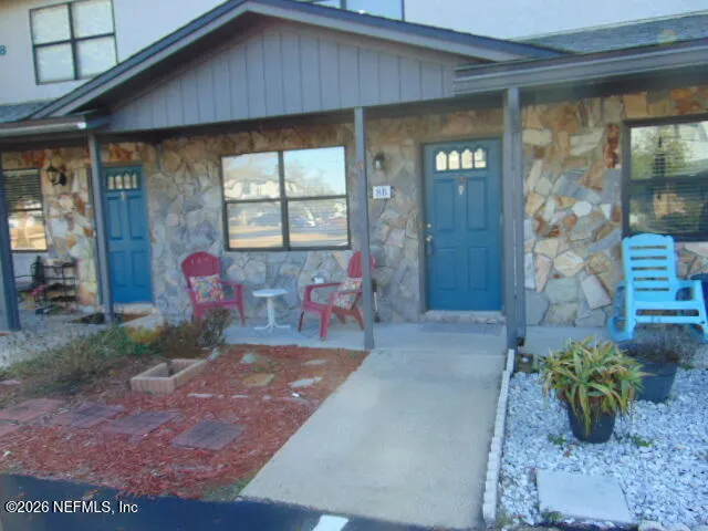 a view of an entryway door