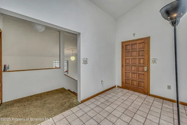 a view of an entryway door