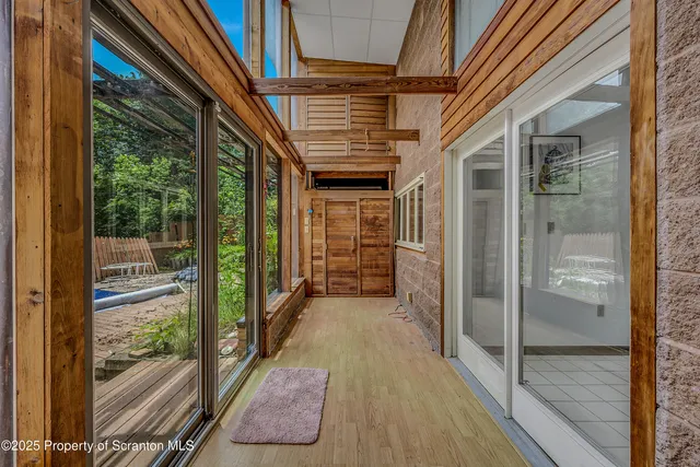 a bathroom with a sink and shower