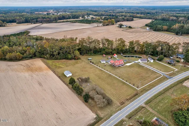 an aerial view of swimming pool