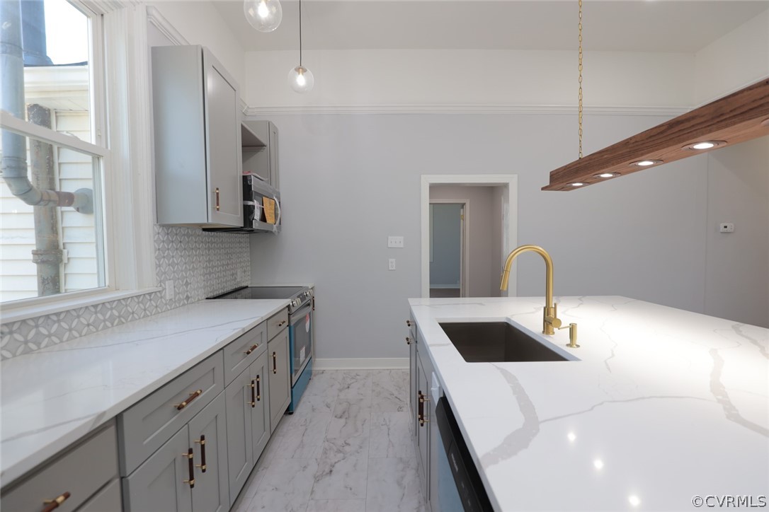 166 Wright Avenue Colonial Heights, VA 23834 - Photo 11 of 50 a kitchen with a sink and stove