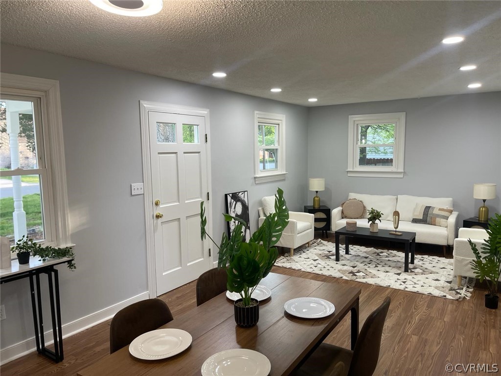 166 Wright Avenue Colonial Heights, VA 23834 - Photo 2 of 50 a living room with furniture potted plant and wooden floor
