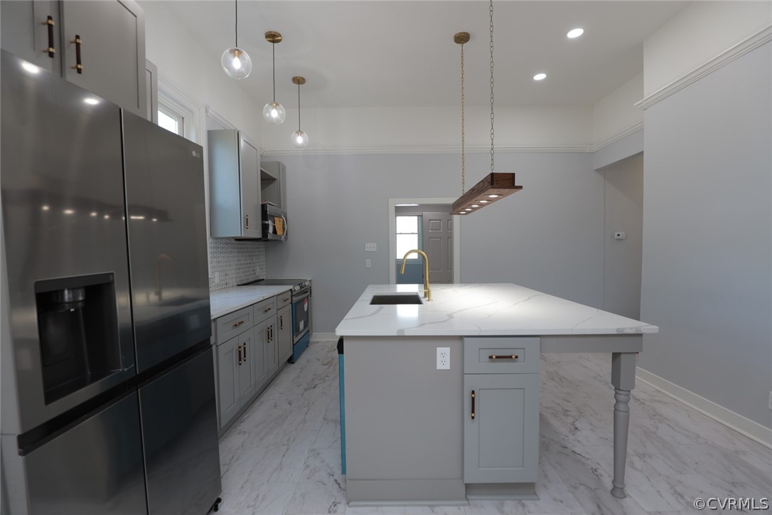 166 Wright Avenue Colonial Heights, VA 23834 - Photo 32 of 50 a kitchen with cabinets and stainless steel appliances