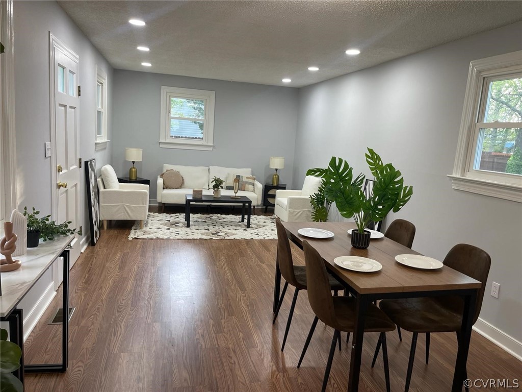166 Wright Avenue Colonial Heights, VA 23834 - Photo 6 of 50 a living room with furniture potted plant wooden floor and a window