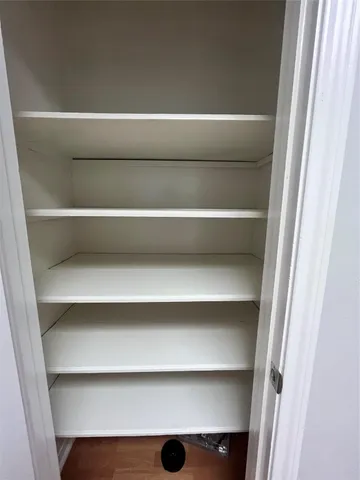 a close view of closet