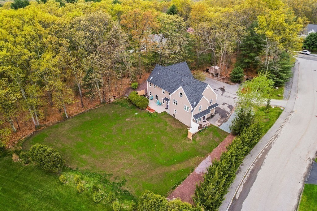 732 Hickory Road North Attleboro, MA 02760 - Photo 34 of 41 an aerial view of a house with a garden