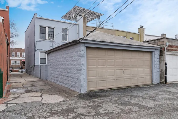 a front view of a house