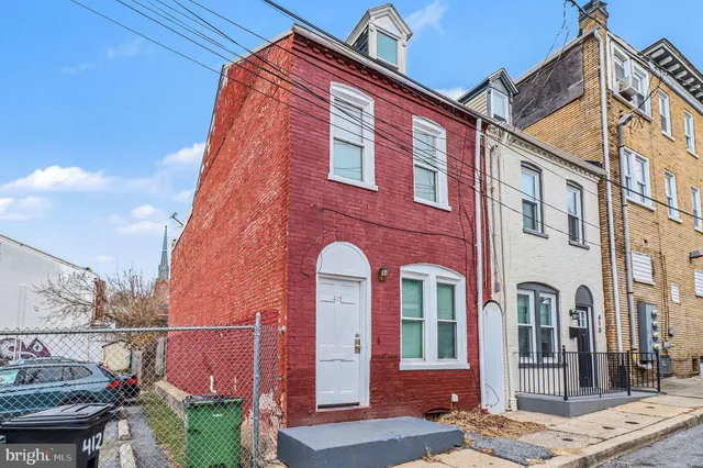 a front view of a house