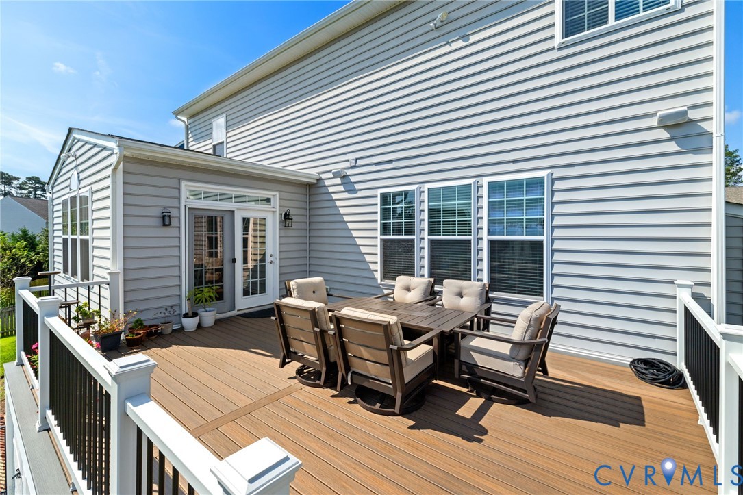 12008 Stable Ridge Terrace Glen Allen, VA 23059 - Photo 34 of 38 a view of a patio with wooden floor