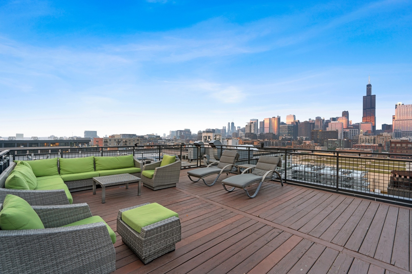 1224 West Van Buren Street, Unit 304 Chicago, IL 60607 - Photo 25 of 28 a view of a terrace with seating space