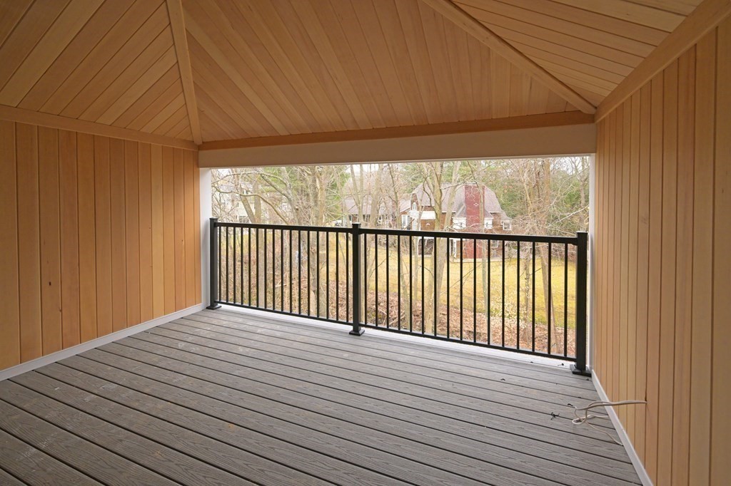 240 Old Farm Road Newton, MA 02459 - Photo 22 of 24 a view of a balcony with wooden floor