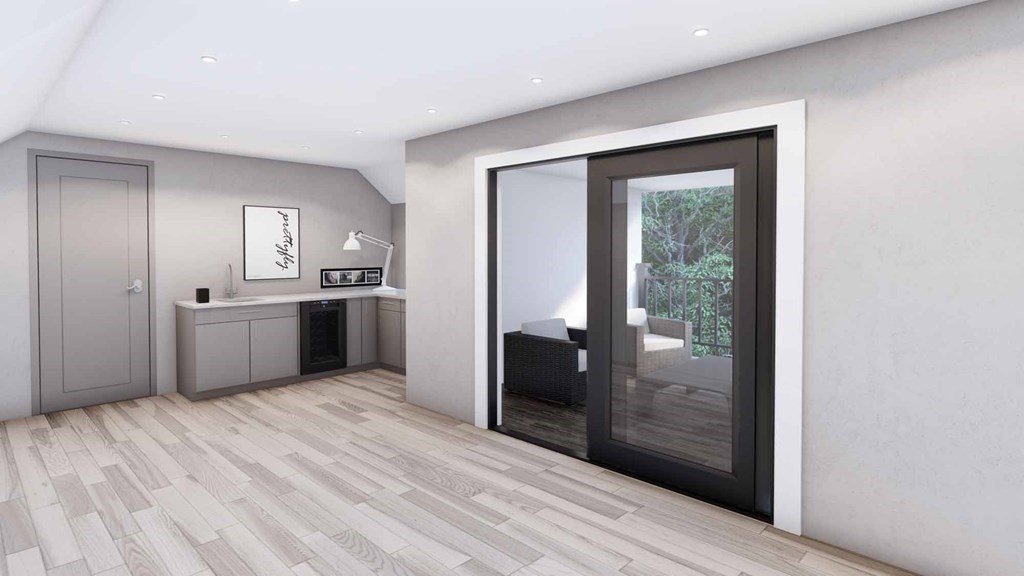 240 Old Farm Road Newton, MA 02459 - Photo 24 of 24 a view of a kitchen with a closet wooden floor and a window