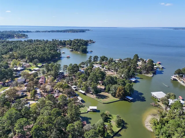 a view of a city and ocean view