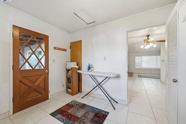 a room with furniture