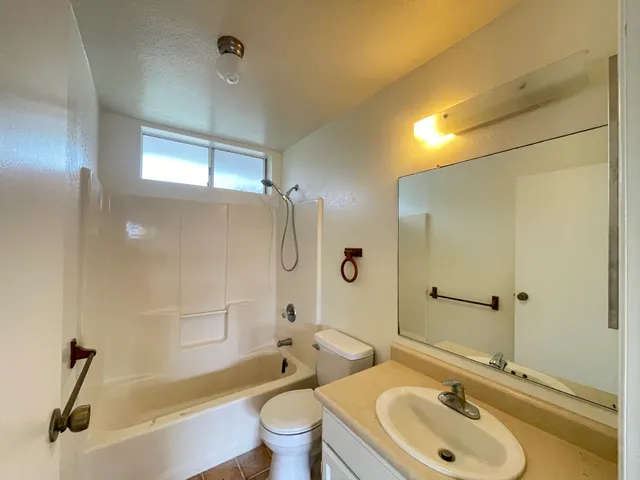 a view of a porch with a potted plant