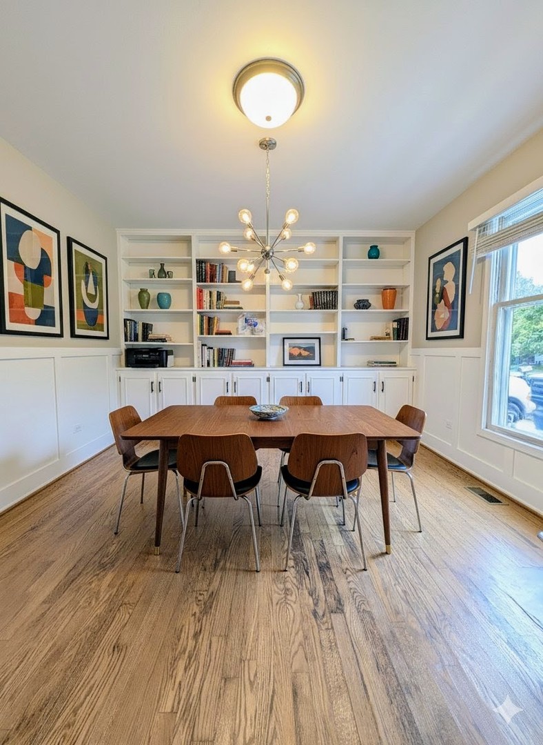 3605 Juniper Avenue Joliet, IL 60431 - Photo 7 of 18 a view of a dining room with furniture and wooden floor