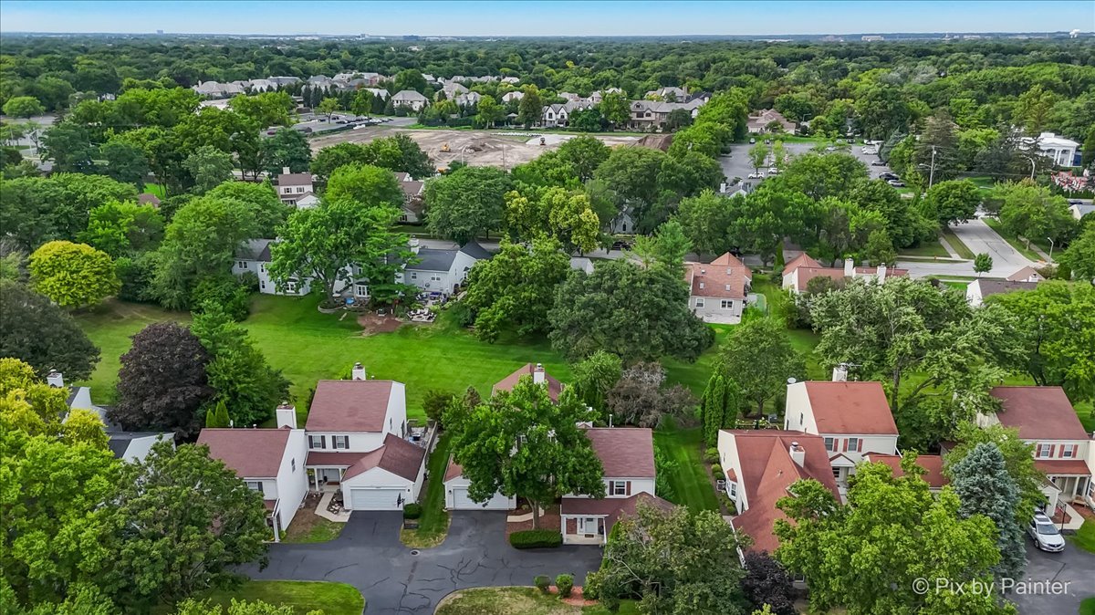 1025 Oswego Road Naperville, IL 60540 - Photo 37 of 42 an aerial view of a house with outdoor space and street view