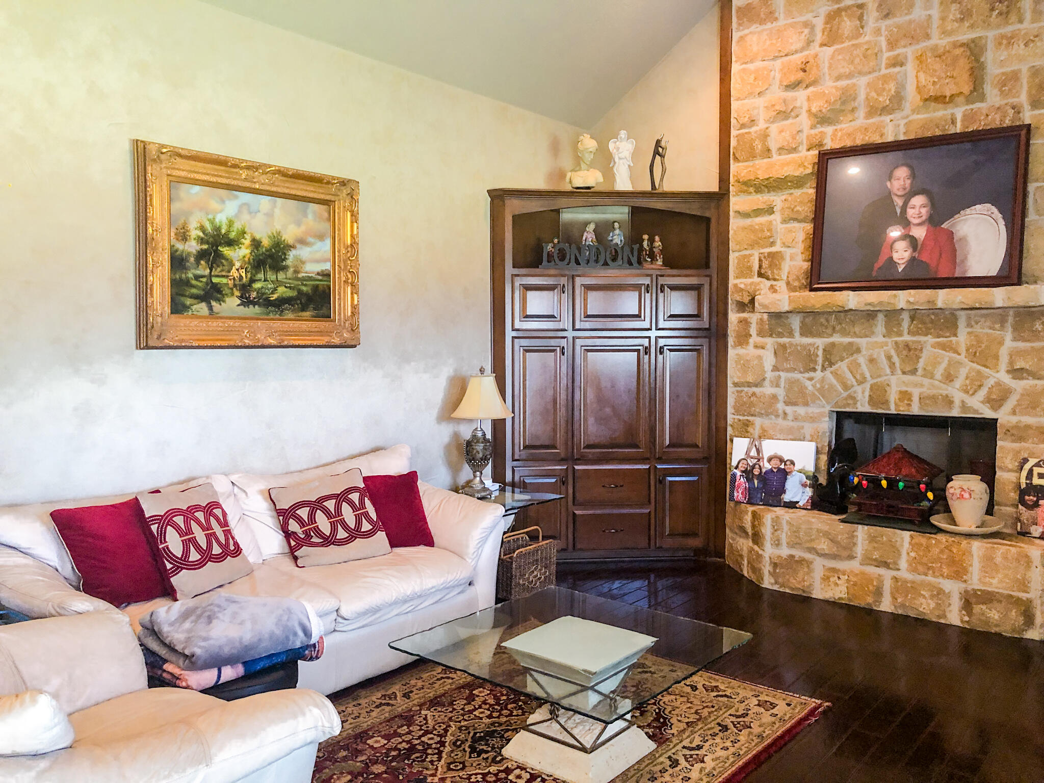 5502 156th Street Lubbock, TX 79424 - Photo 16 of 37 a living room with furniture and wooden floor