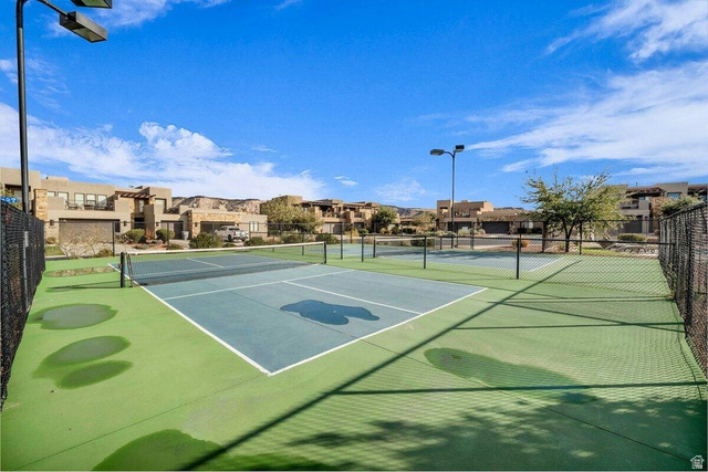 5010 Escapes Drive St. George, UT 84770 - Photo 46 of 46 View of tennis court featuring a residential view