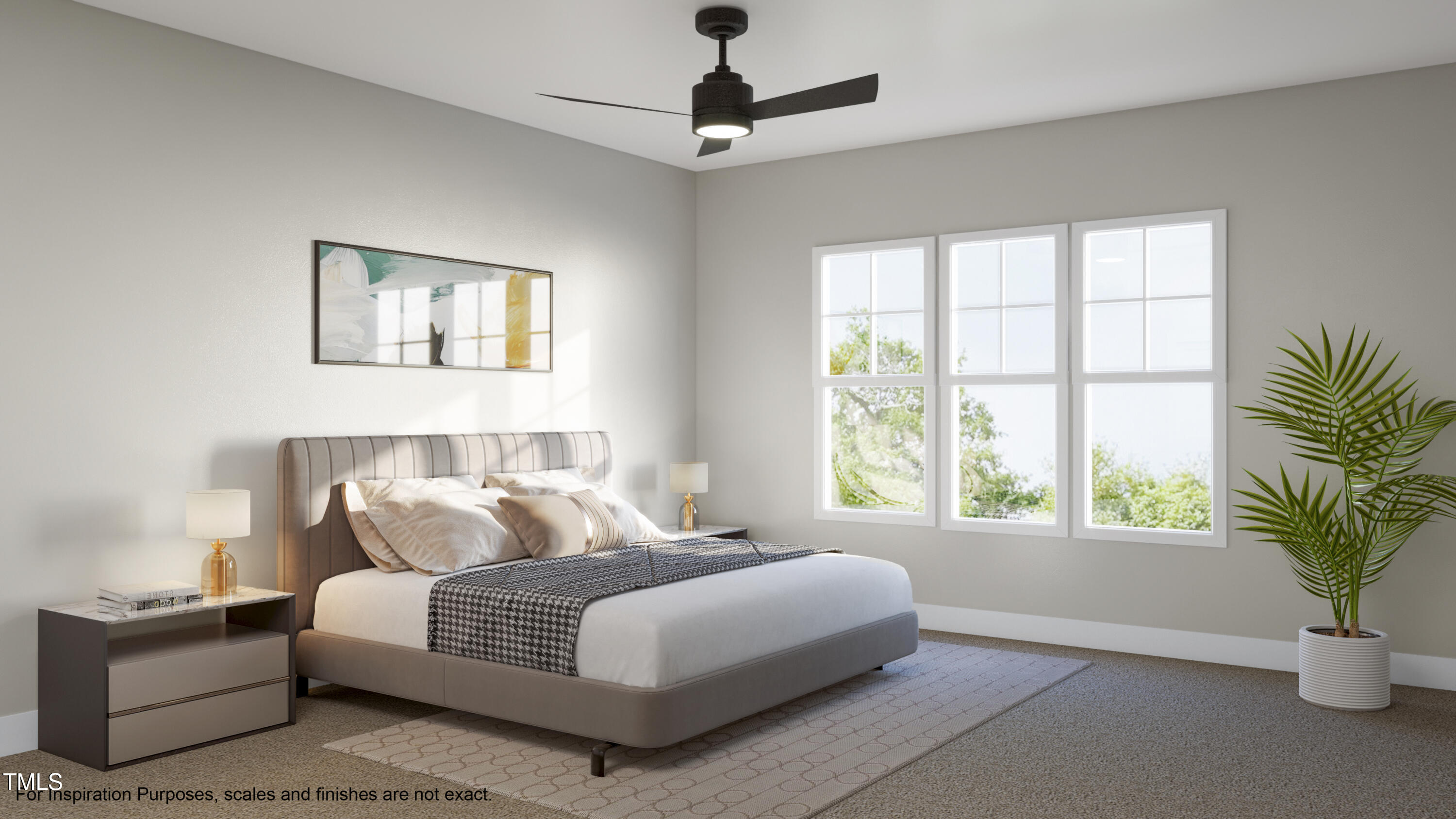 1036 Harper Road Raleigh, NC 27603 - Photo 5 of 22 a bedroom with a large bed and a window