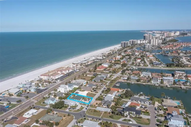 a view of a city and an ocean view