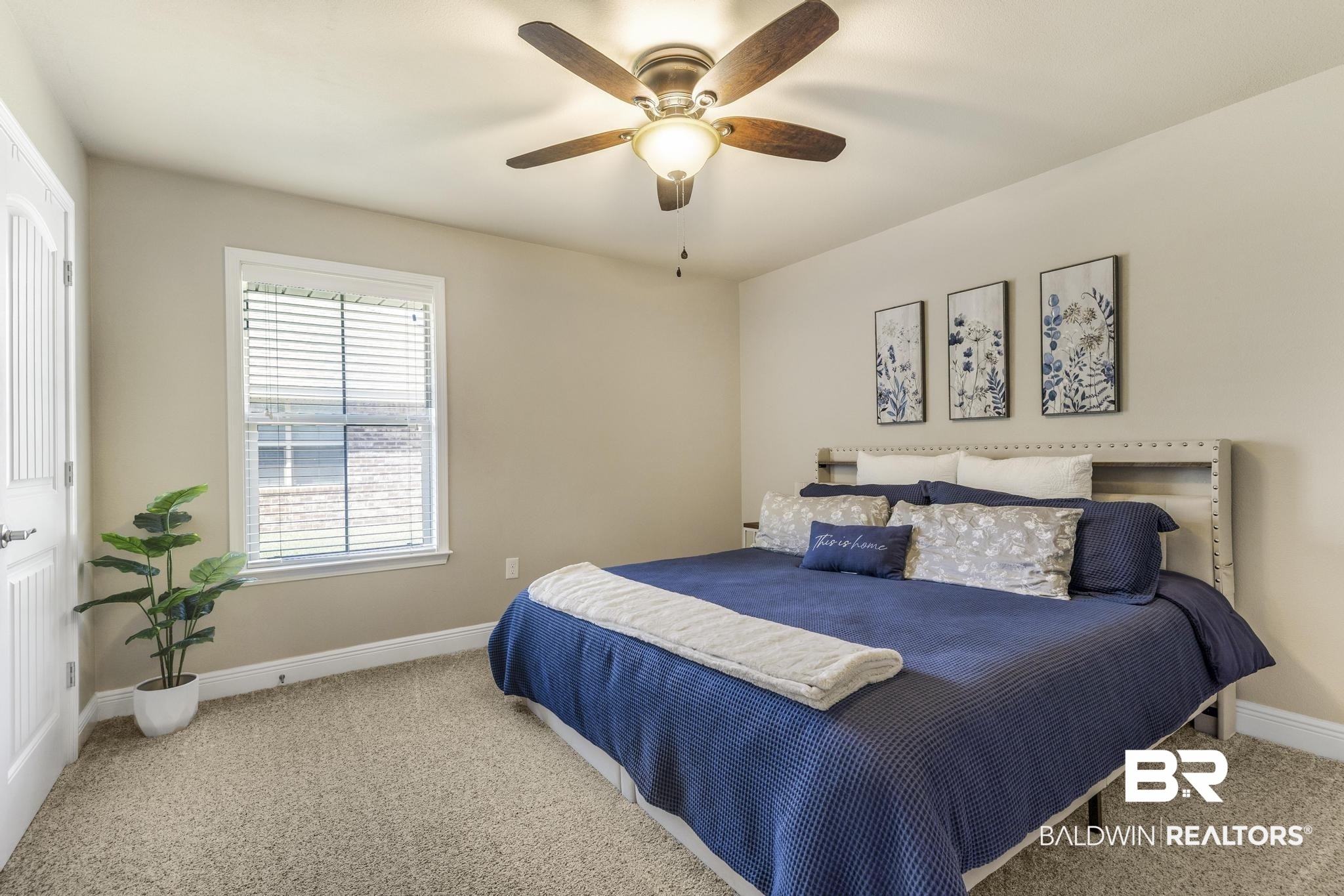 22043 Garland Loop Silverhill, AL 36576 - Photo 25 of 41 Bedroom featuring light colored carpet and ceiling fan