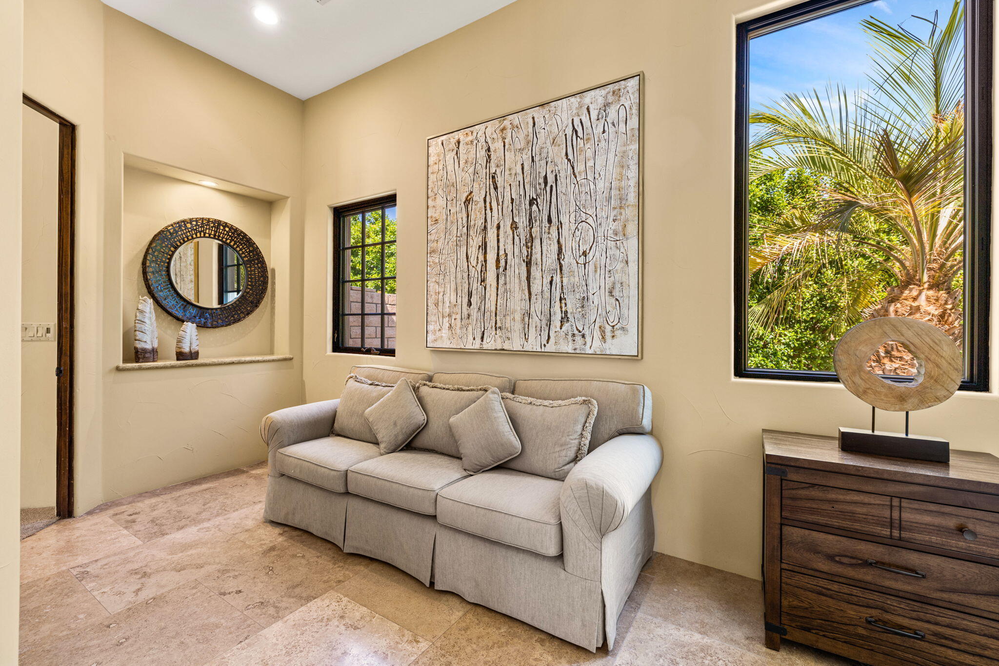 72033 Clancy Lane Rancho Mirage, CA 92270 - Photo 53 of 83 a living room with furniture and a large window