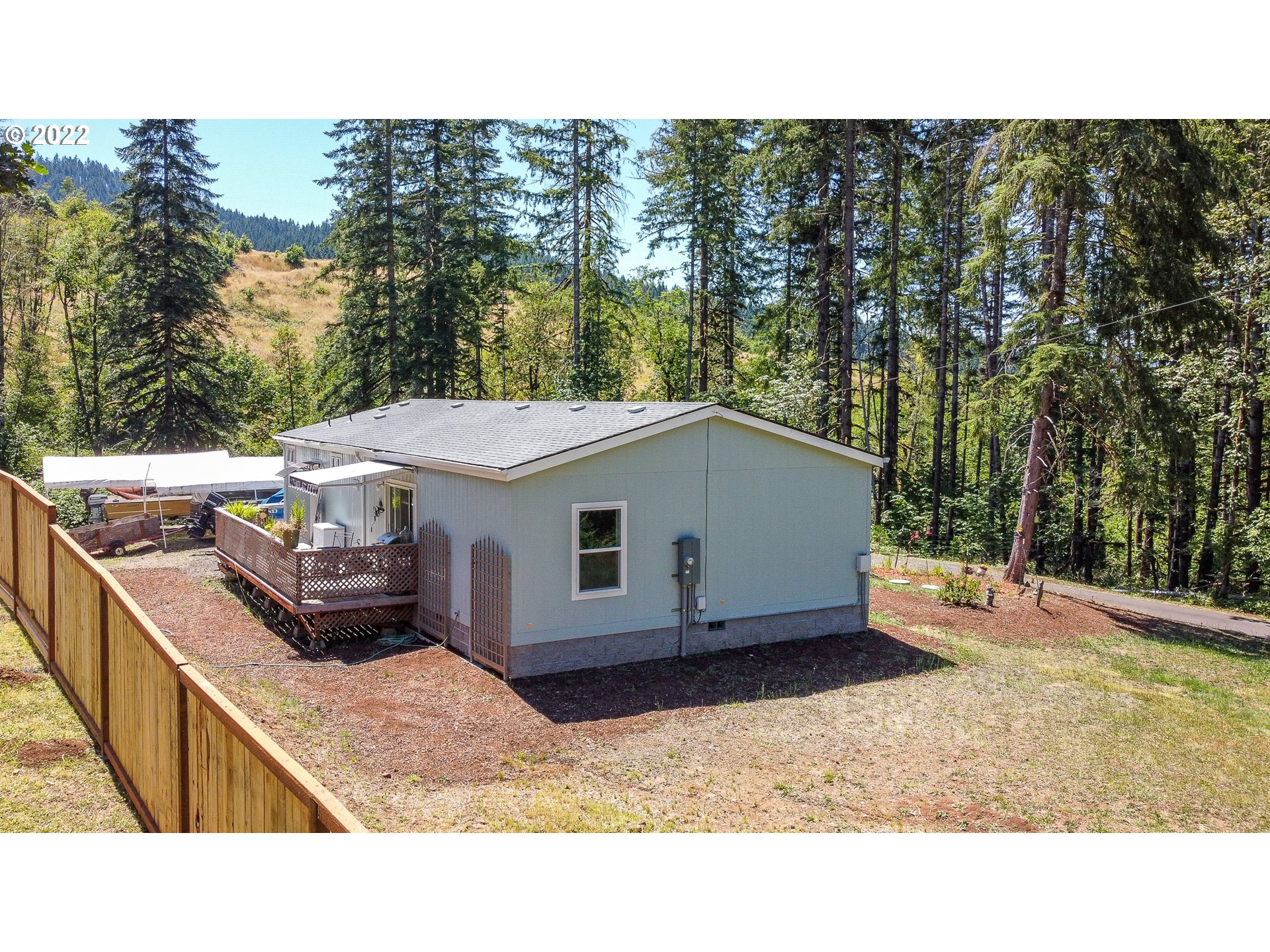 37220 Tree Farm Road Springfield, OR 97478 - Photo 21 of 32 a aerial view of a house with large trees
