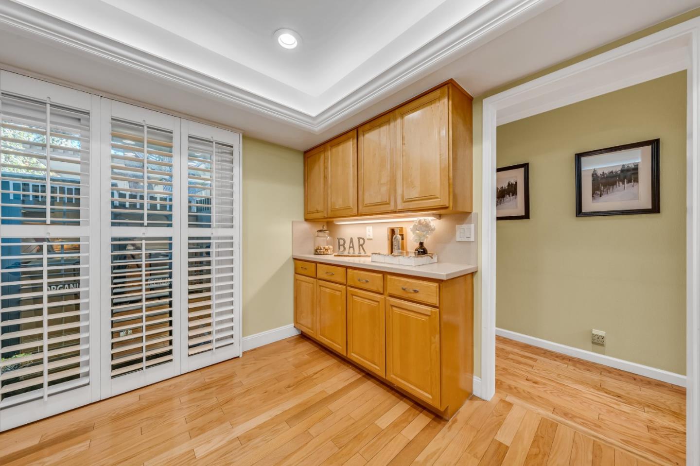8 Los Altos Square Los Altos, CA 94022 - Photo 19 of 53 a view of a kitchen with wooden floor and windows