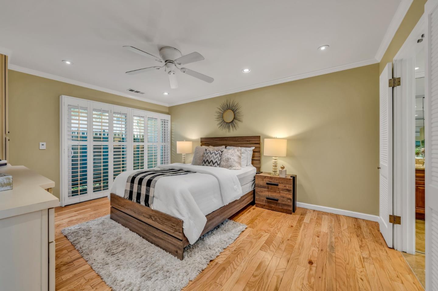 8 Los Altos Square Los Altos, CA 94022 - Photo 20 of 53 a bed sitting in a spacious bedroom next to a window