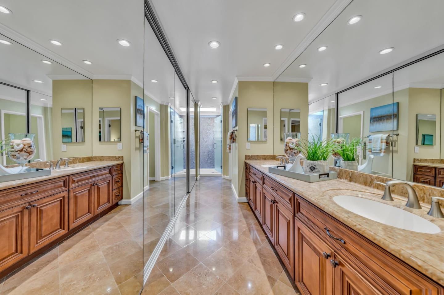 8 Los Altos Square Los Altos, CA 94022 - Photo 24 of 53 a large kitchen with kitchen island granite countertop a large sink and stainless steel appliances