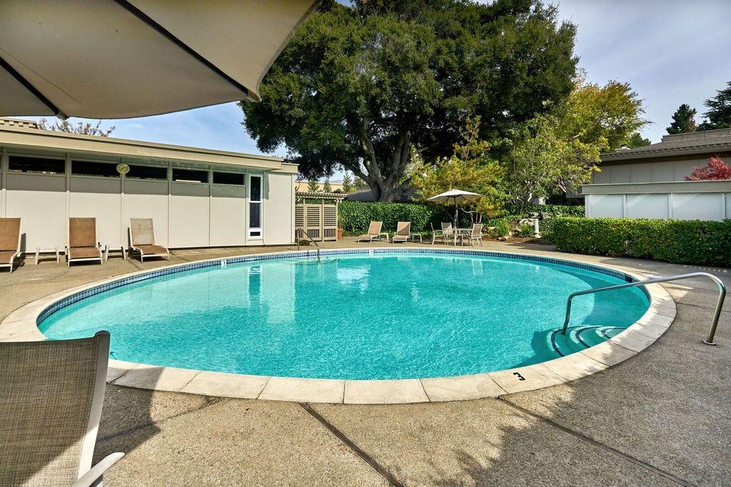 8 Los Altos Square Los Altos, CA 94022 - Photo 45 of 53 a view of a house with a swimming pool