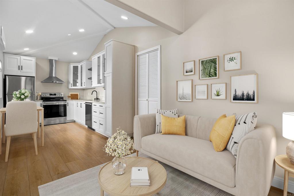 1622 Swallowtail Road Encinitas, CA 92024 - Photo 4 of 20 a living room with stainless steel appliances furniture and kitchen view