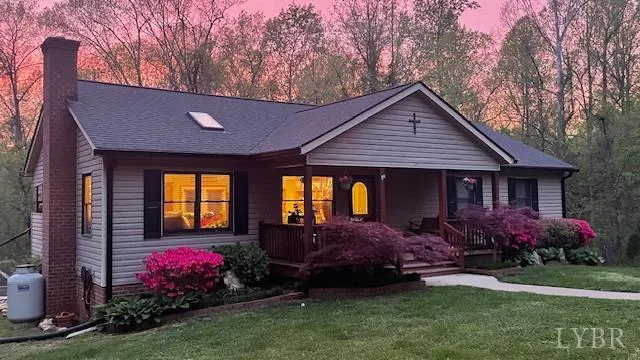a house view with a garden space