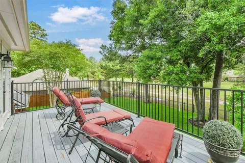 a outdoor view with a sitting space