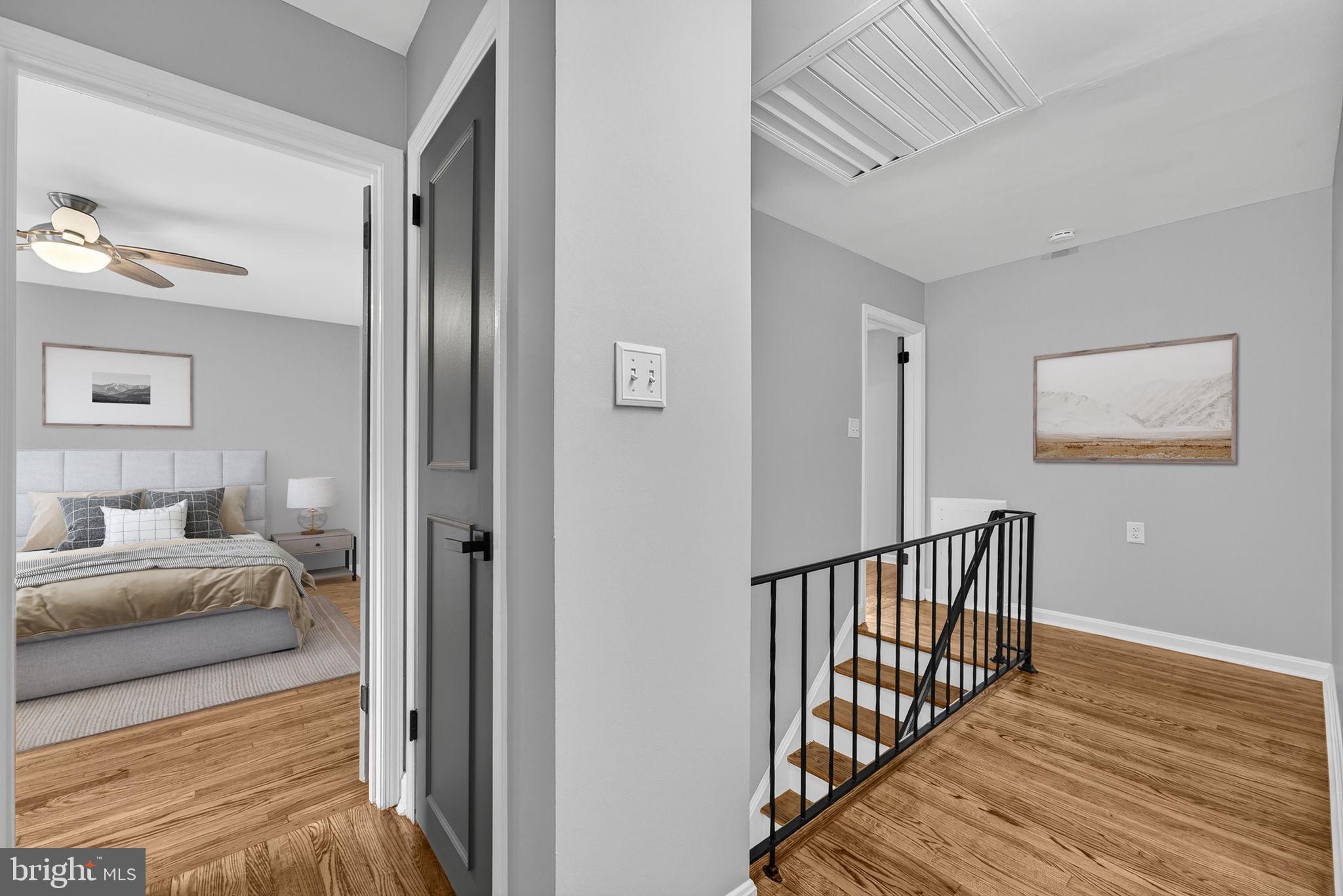 7009 Cold Spring Lane Alexandria, VA 22306 - Photo 13 of 30 a view of a bedroom from hallway