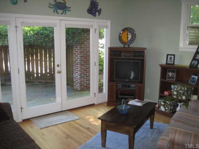 Playroom/Den with French doors.