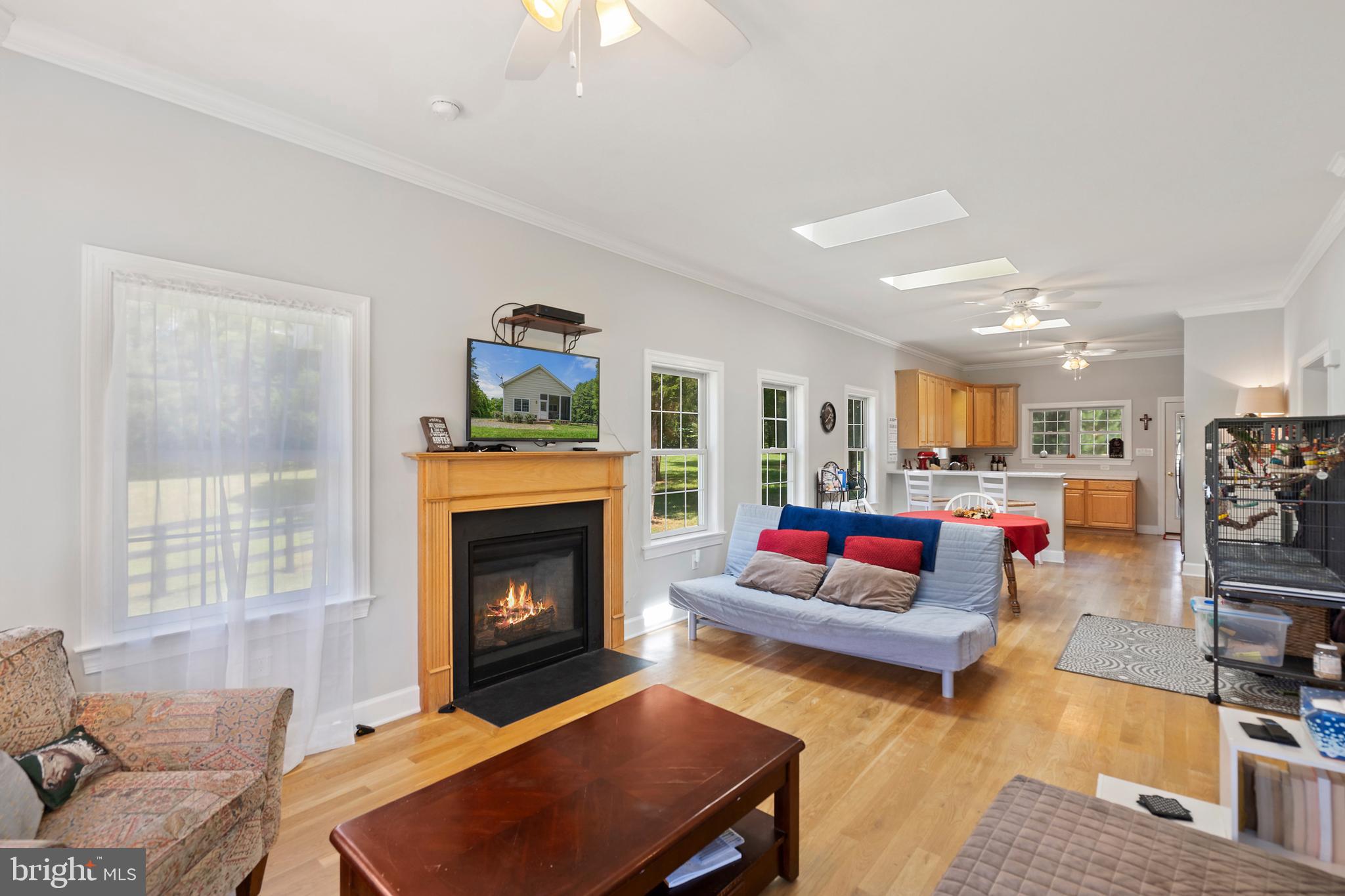 9045 Springs Road Warrenton, VA 20186 - Photo 32 of 50 Gas burning fireplace in living room